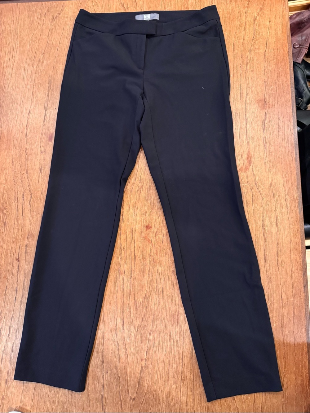 Tristan Black Stretch Straight Leg Pants Made in Canada Size 8